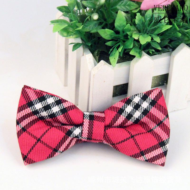 Wielokolorowa żakardowa w 100% bawełniana muszka biznesowa i casualowa