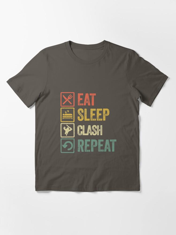 The Clash Funny eat sleep clash repeat retro vintage Essential T-Shirt