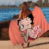 Cute B-BettyS Boop Microfiber Blanket Quick Drying Beach Towels Oversized Printing Super Absorbent Pool Towel Blanket