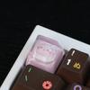 Translucent Cute Cartoon Cat Keycap Cross Axis Mechanical Keyboard Keycap Keyboard Decoration Keycap Keyboard Accessories