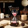 Creative Solid Wood Vintage Classical Hourglasses Creative Drinks Cabinet Living Room Timer Unbreakable Classical Personal Home