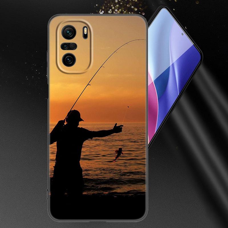 Hunter Man Fishing Dog Phone Case For Xiaomi Mi POCO X3 NFC GT M4 M3 12 11T 10T Pro A3 11 Lite NE 5G 12X 11i F3 Soft Black Cover