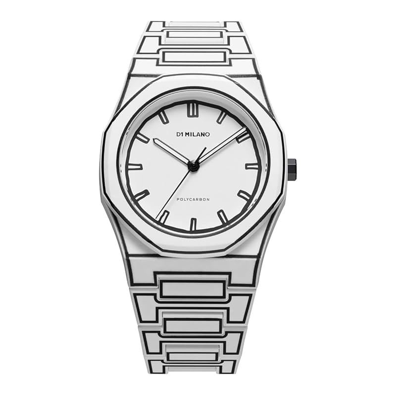 

Authorized distributor [D1 MILANO] D1 Milan clock watch men s PCBJ34 polycarbon white sketch 40.5mm