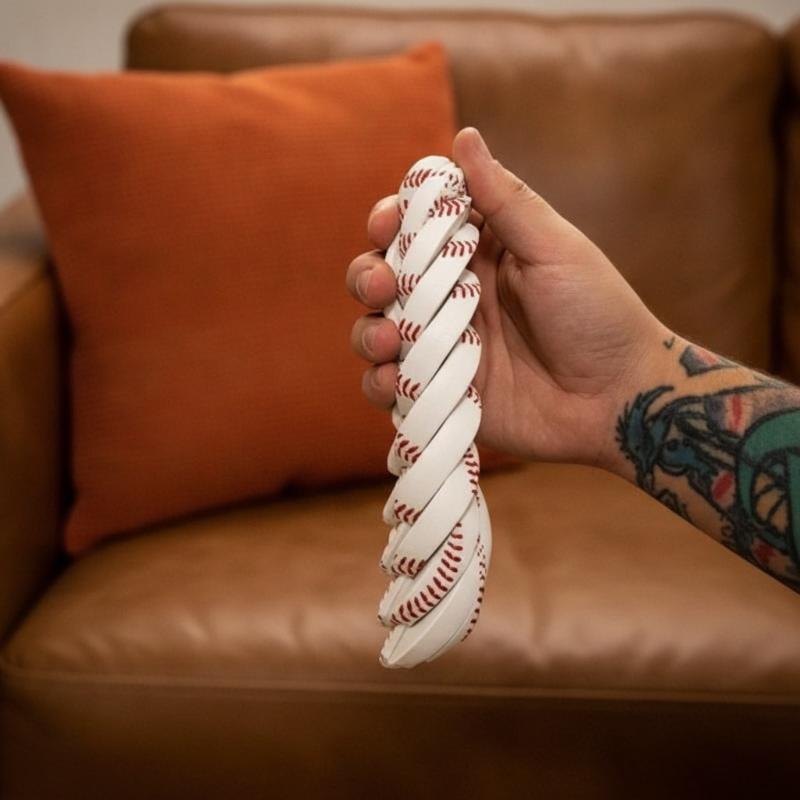 Baseball Fidget Ball Toy For Stress Relief 3D Printed Twist And Turn Sensory Desk Gadget,Party Favors Gift For Teens & Adults