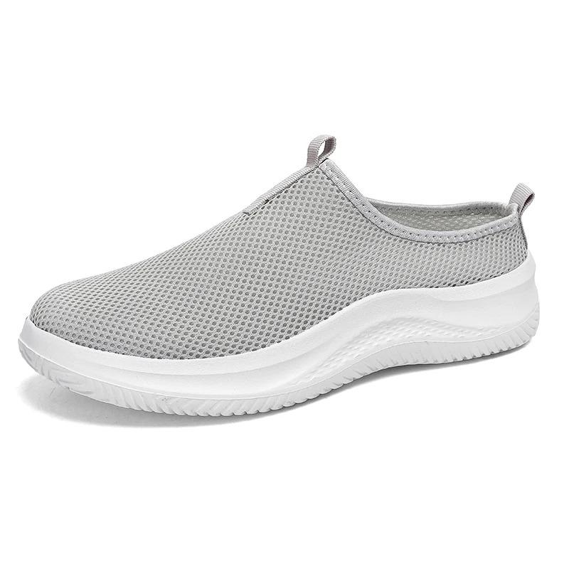 Men's Sneakers Comfortable Lightweight Soft Half Slipper Flat Running Shoes Outdoor Casual Sports Shoes Man Shoes