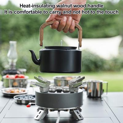 1200ml Capacity Kettle Water Kettle with Anti-scalding Handle Portable Lightweight Camping Kettle with for Outdoor for Picnics