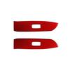 Red Carbon Fiber Interior Rear Door Control Cover Trim For Lexus RX330 RX350