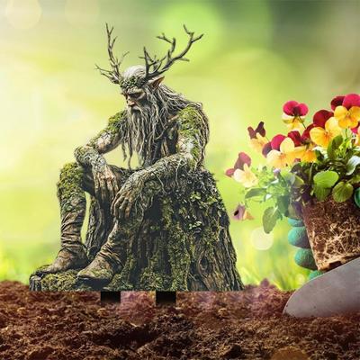 Palo Segnaposto Acrilico Elfo Silvano Resistente alle Intemperie 2D Piatto Fata Spuntone Piante Decorazione Vaso Interno Esterno Giardino Cortile Prato Ornamento