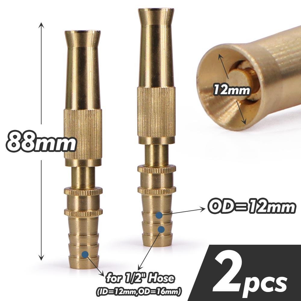 Adjustable Brass Nozzle Quick Connect High Pressure Water Gun for Car Washing Garden Irrigation Hose Connector Sprayer Sprinkler