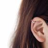 LT-EZ82 S925 Sterling Silver Stud Earrings Simple Twist Ear Clips Korean Version of Ear Piercing Ear Buckles