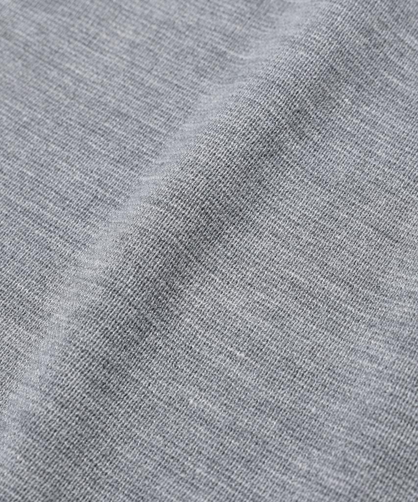 Aott Unisex Top Stitch Crew Neck Knit Vest Gray