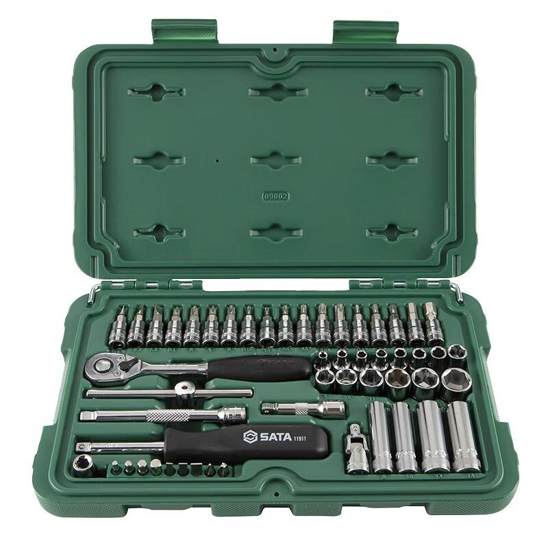 SATA 09002 52-Piece Socket and Ratchet Wrench Set