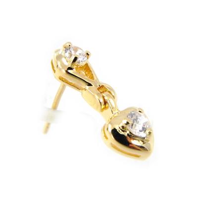 [G1995] - Gold Plated 'Love' Earrings
