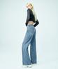 ATTENTIONROW FOR WOMEN Punched Layered Net Knit (Dark Gray)