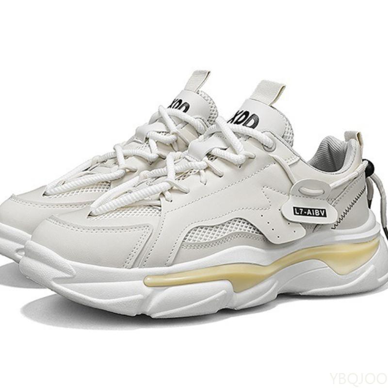 New Summer Mesh Breathable Versatile Sports Leisure Men's Shoes Running Thick soled Height Boosting Simple Comfortable Shoes