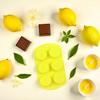 Silikonové formičky ve tvaru ovoce, 3D forma na fondán citron, forma na čokoládu, bonbóny, sušenky, cukrové pečení pro dorty, cupcakes, dezerty, svíčky 1 ks