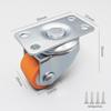 Silent Mini Caster Wheel for Furniture and Drawers - Load-bearing, Directional Roller Wheel