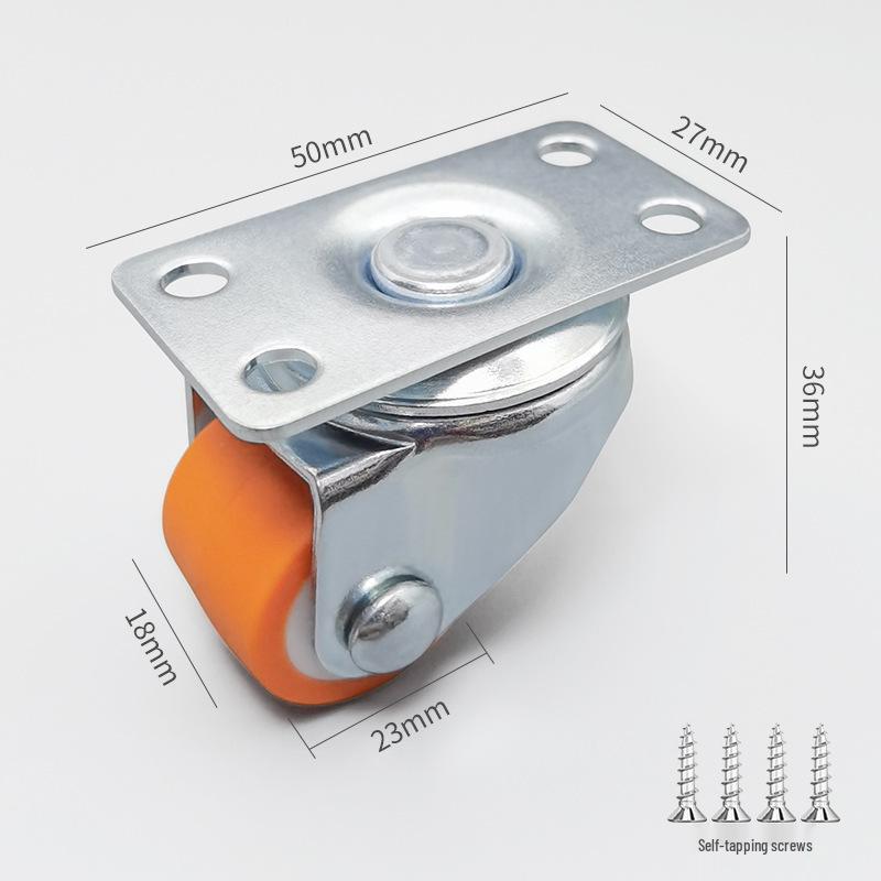Silent Mini Caster Wheel for Furniture and Drawers - Load-bearing, Directional Roller Wheel