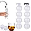 4-loch Eiswürfelbereiter Runde Eishockeyform Whisky Cocktail Wodka Ball Eisform Bar Party Küchenzubehör Eisballform