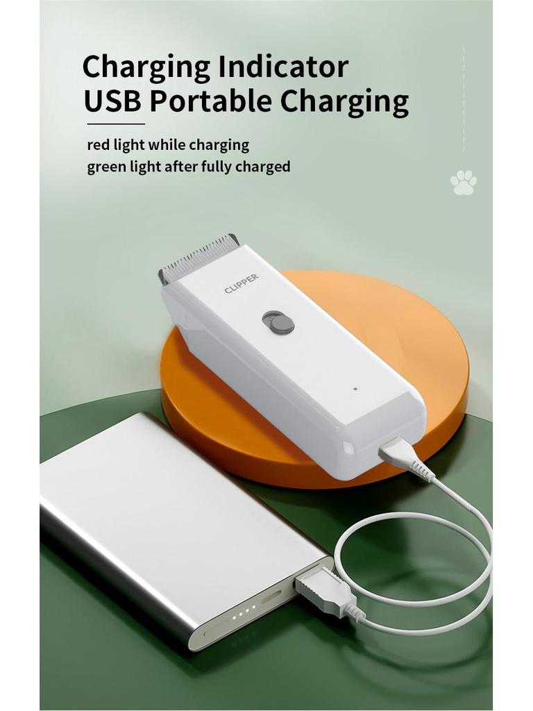 Cichy Wodoodporny Elektryczny Trymer do Sierści Zwierząt Domowych dla Kotów i Psów