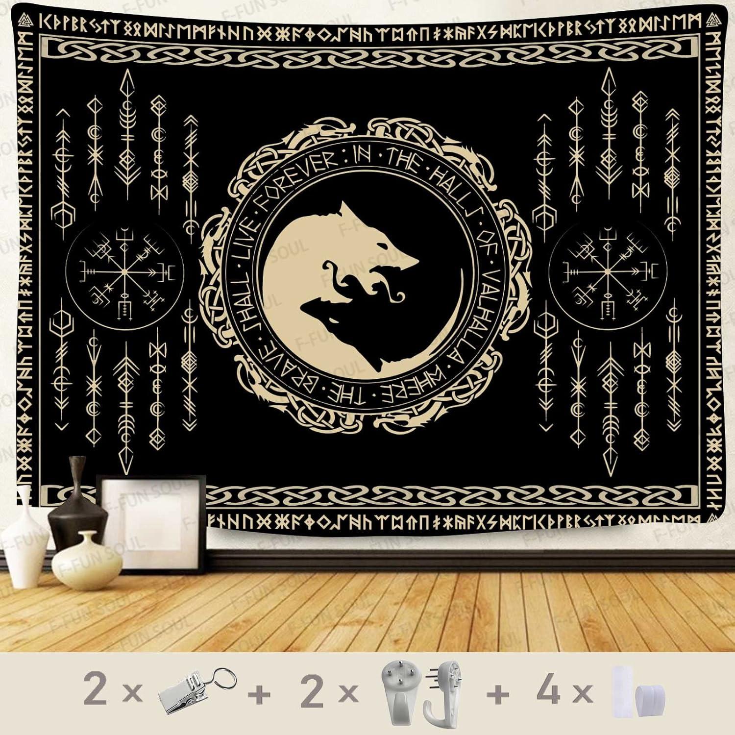 Tapestry f cheerful soul Nordic Vikings 75x100