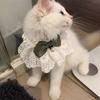 Bavetă pentru animale de companie Atractivă Fermecătoare Drăguță Pisici Câini Bavetă cu Fundă și Clopoțel pentru Purtare Zilnică