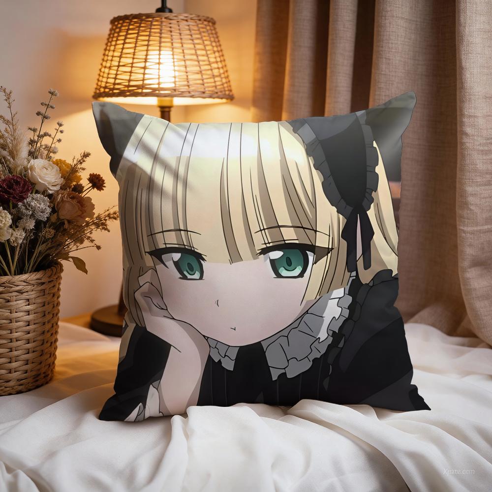 g-GOSICKs Hot Anime Cushion Cover Premium Comfort Reversible Pillow Cove -Two In One Design for Any Room & Car Interior