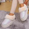 Fashion Fashion Bling Sequin Fur Snow Boots Women Comfy Slip On Thicken Plush Warm Winter Boots Woman Non Slip Faux Fur Ankle Booties