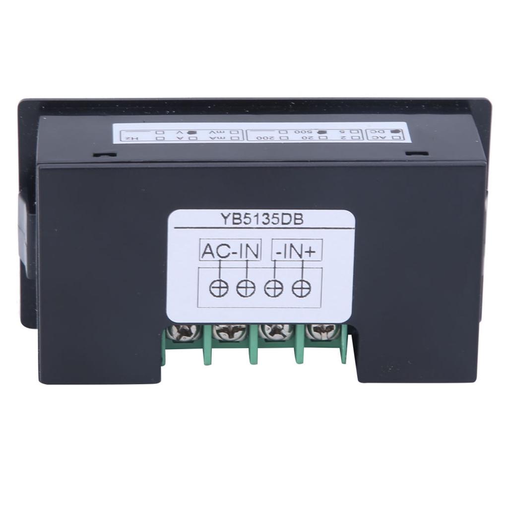 YB5135DB DC Digital Voltmeter LCD Display Voltage Meter AC100240V Power SupplyDC 0500V