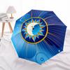 1pc Sun Moon Design Automatic Umbrella - 8-Rib Durable Frame, Portable Fashion Accessory & Holiday Gift Yy251117143