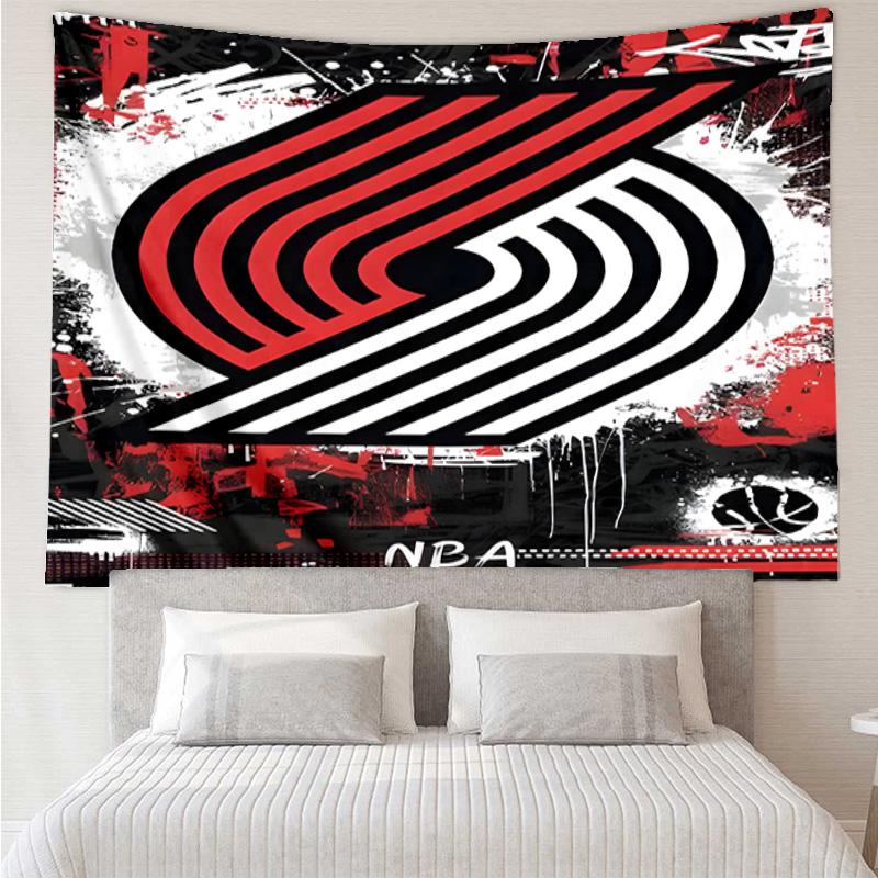 Trail Blazers Logo Quick-Dry Tapestry Hanging for Bedroom,Livingroom, Playroom,Decor Art Room Wall Tapestry Holiday and Birthday Gifts