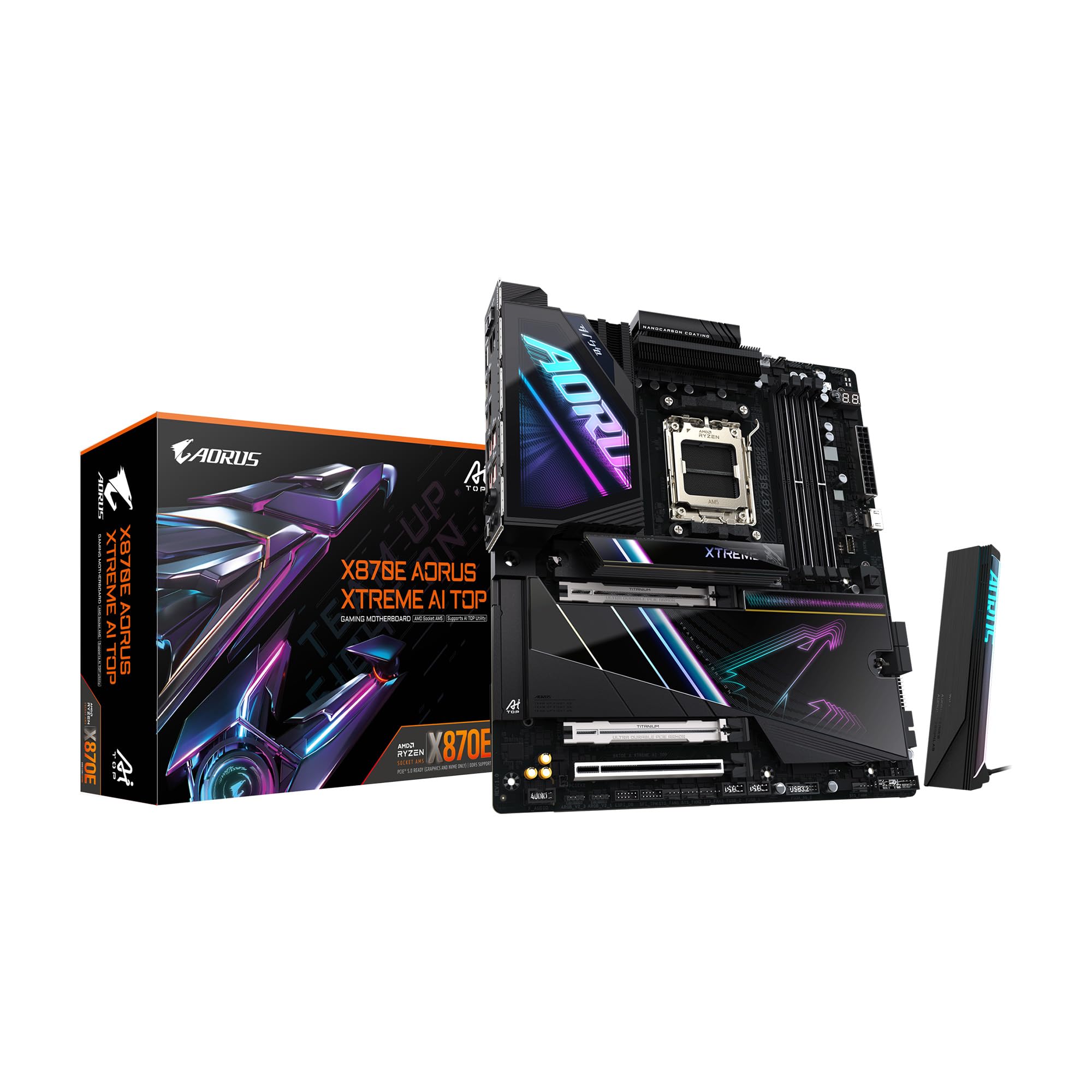 

GIGABYTE X870E AORUS XTREME AI TOP AMD Ryzen Motherboard MB6568 - E-ATX Top-of-the-line High-spec