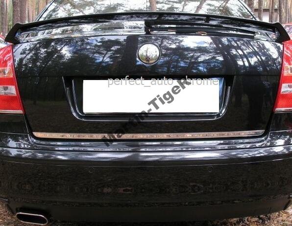 Skoda OCTAVIA II HB Sedan - CHROME TRIM ON THE LID
