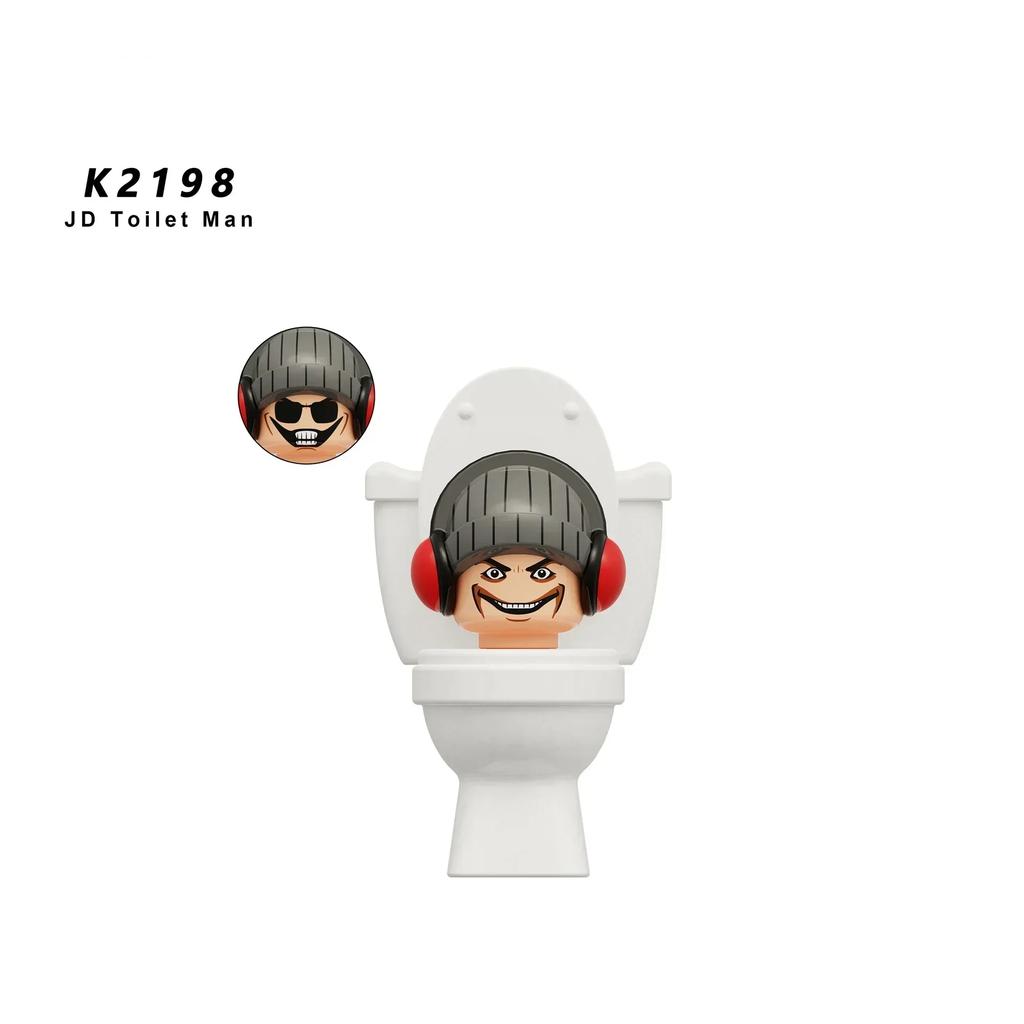 Skibidi Toilet Man Anime Cartoon Bricks Dolls Cameraman Speakerman TV Man Mini Action Bricks Toy Figures Building Blocks