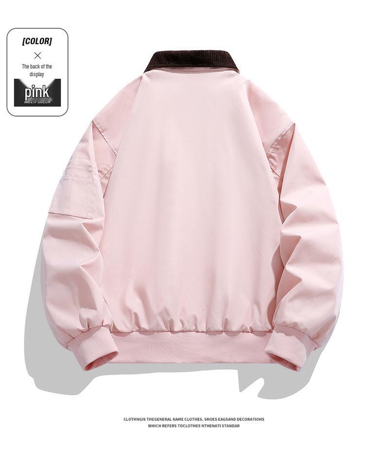 2026 Premium Corduroy Baseball Collar Bomber Jacket