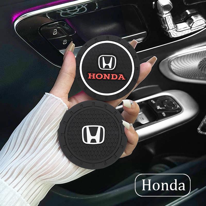 Car Water Cup Slot Pad Silica Gel Soft Mat For Honda Civic Accord Crosstour Spirior Odyssey Avancier UR-V Sienna Elysion CR-ZSF1 