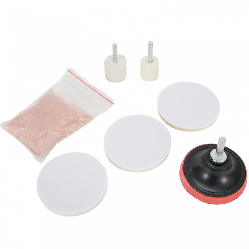 8pcs Glass Polishing Kit Convenient Felt Polishing Wheel Practical
