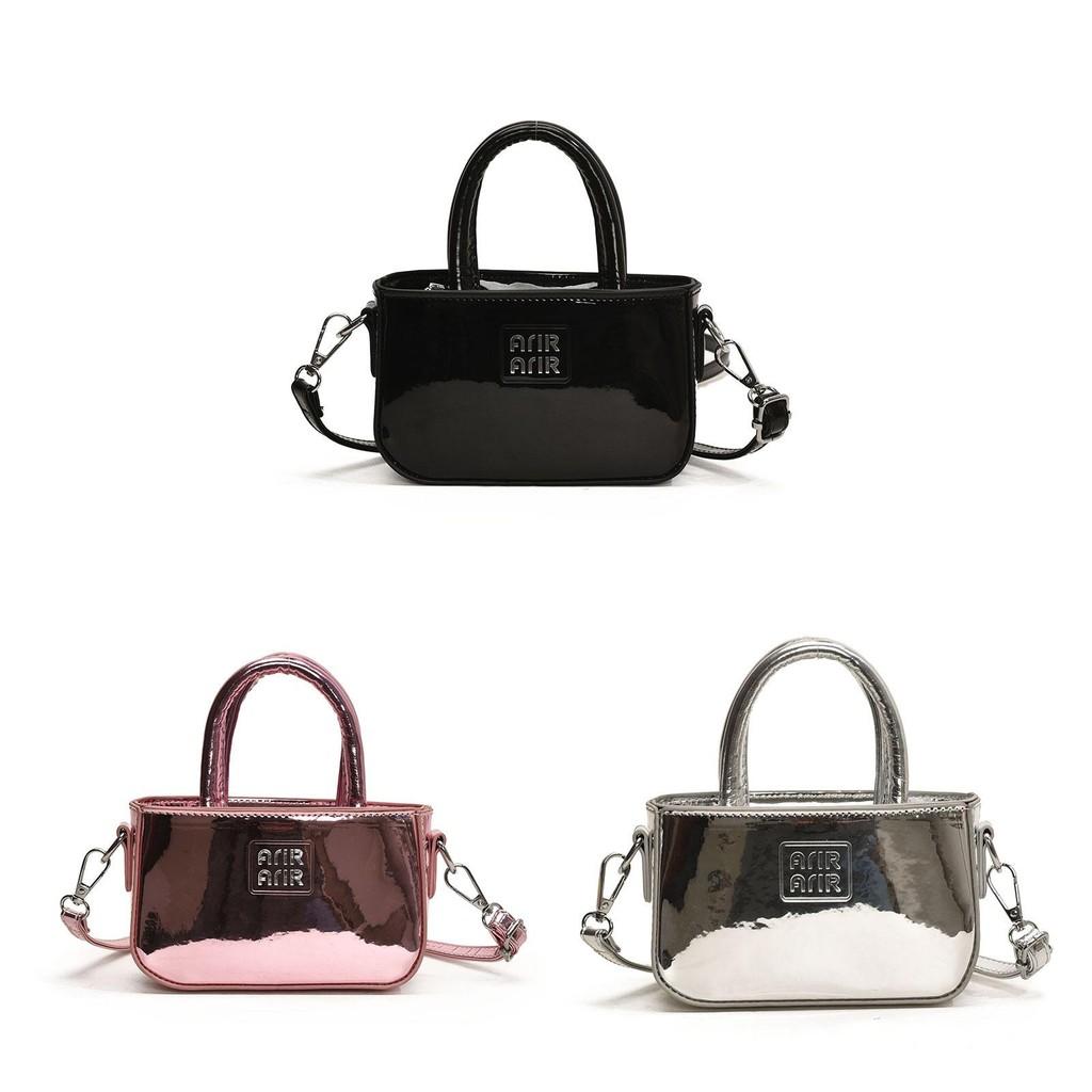 Stylish Minimalist Mini Handbag Kids Teens Laser Shiny Finish Patterns Unique