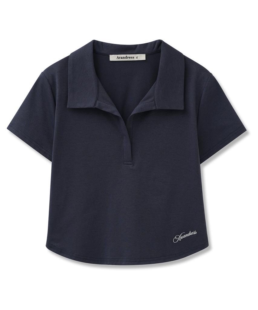AVANDRESS Dion Sorona Open Collar Tee_3 Colors
