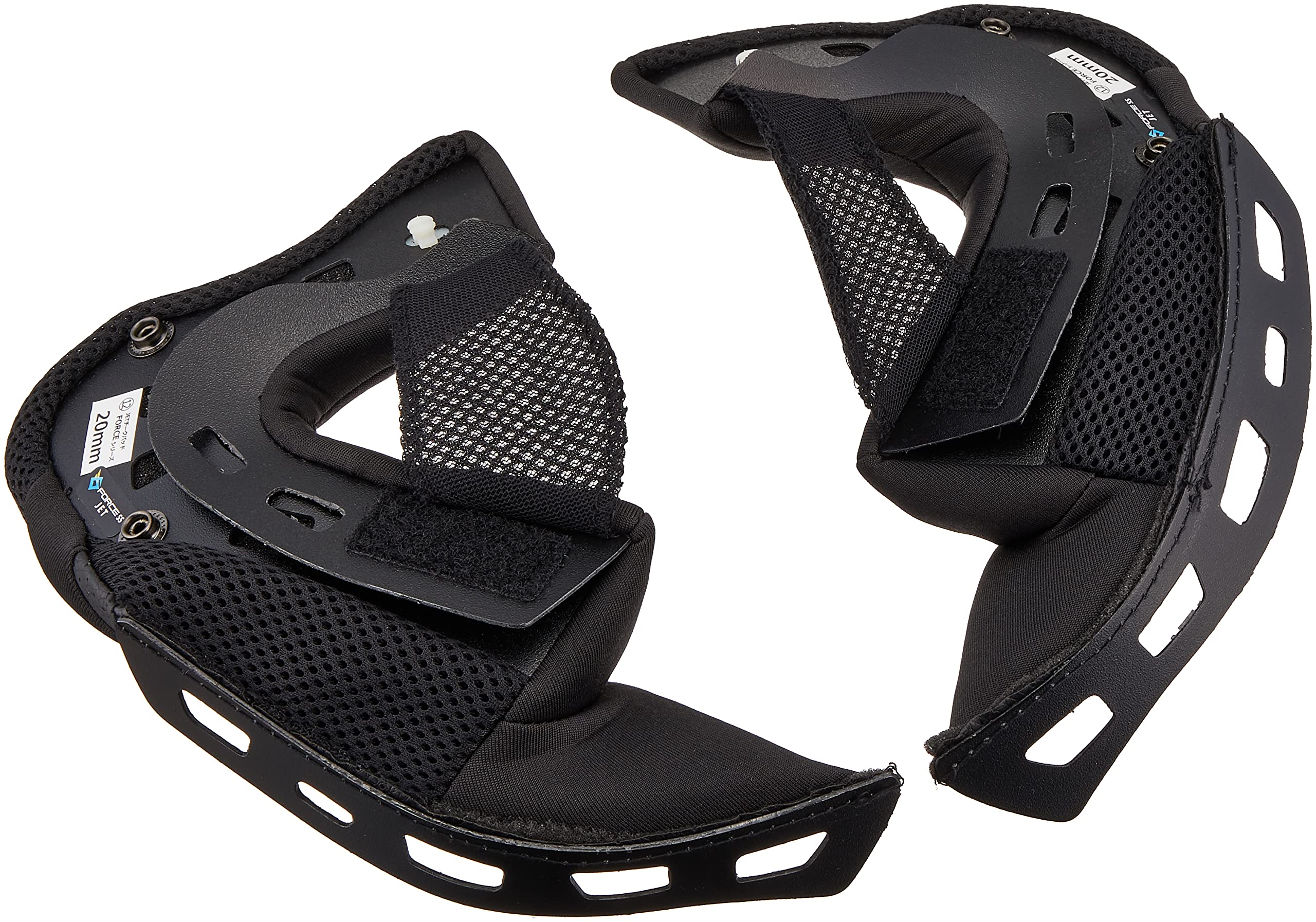 

WINS Japan G-FORCE SS JET Cheek Pads for Motorcycles, Black, Size XL