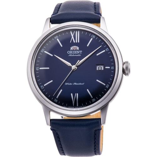 

Orient Classic Automatic Watch (with manual winding), Navy, Overseas Model, RA-AC0021L10B, Men s