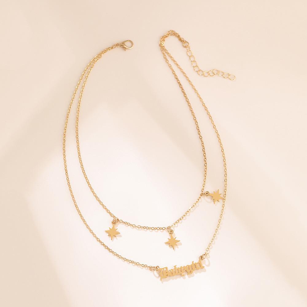 Babygirl Double Beautiful Layered Neck Chain Offering Fashion And Style For Women