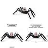 Halloween Spider Doll Creepy Animatronic Light Sound Effect For Haunted House Decor