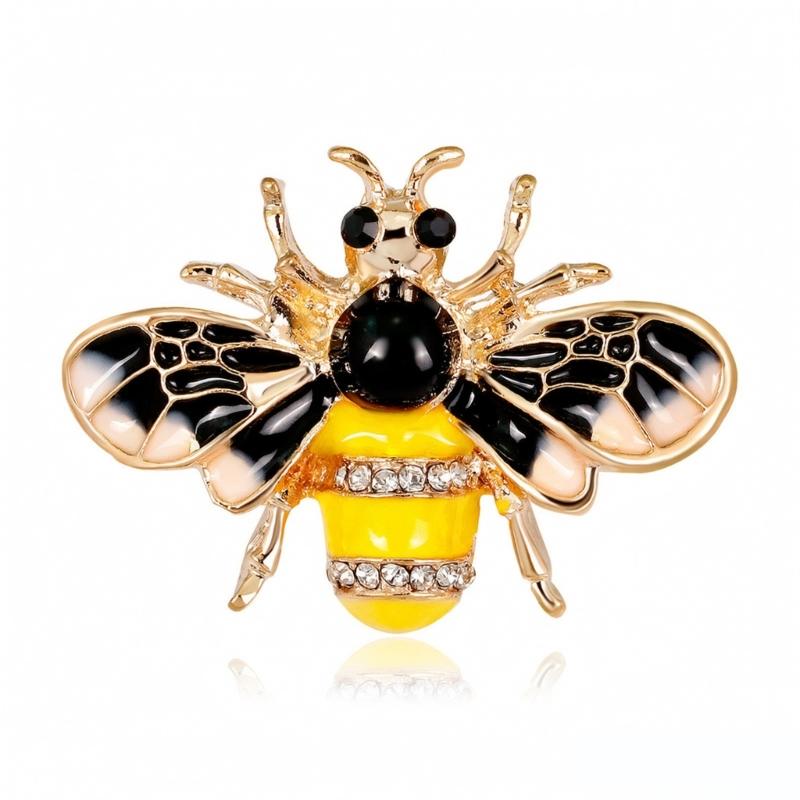 Decorative Insect Brooch Pin with Alloy Body for Coat Lapel Cardigan and Bag Accent, Single Jewelry Accessory Wear