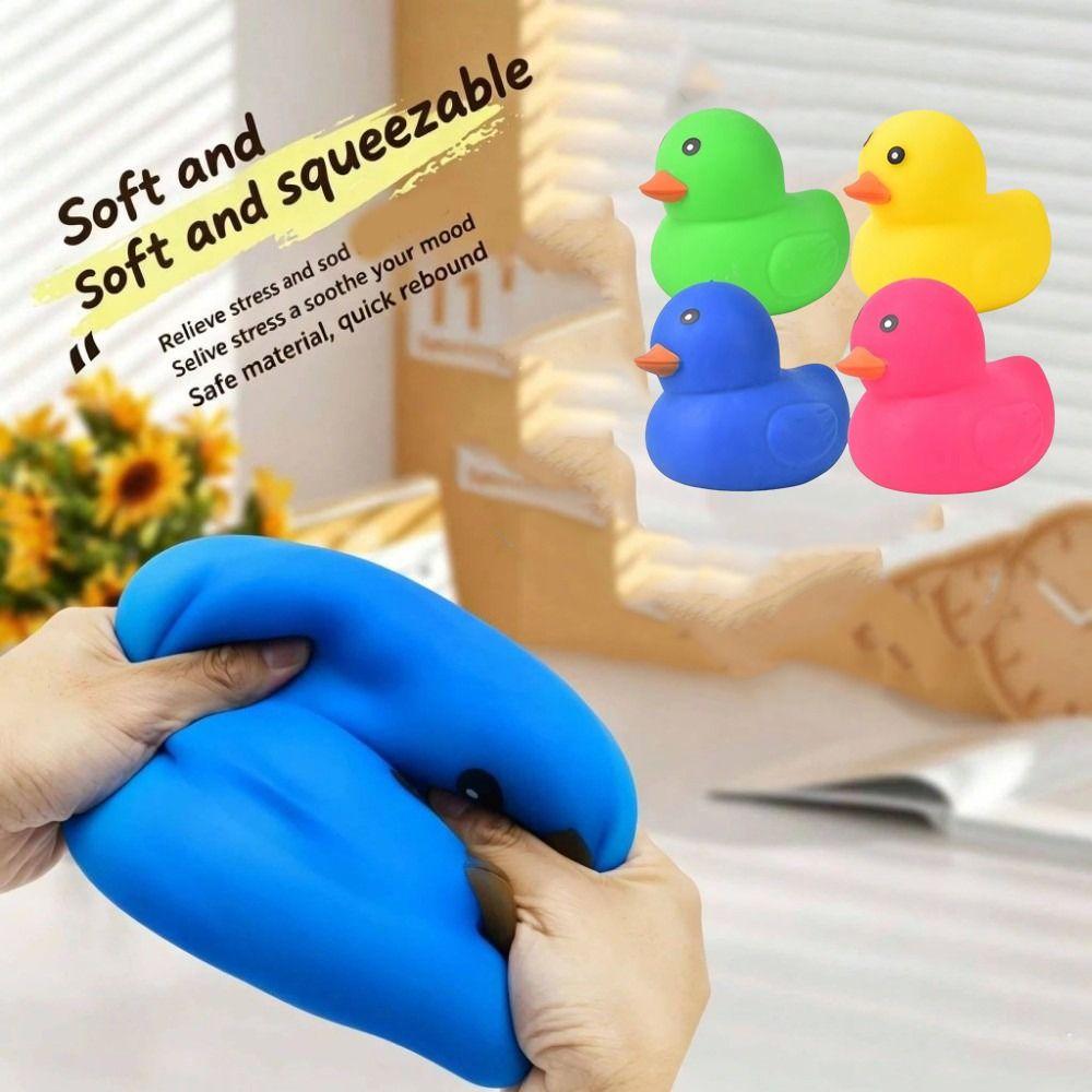 Large Size Squishy Duck Toy Colorful Duck Stress Relief Toy Duck Pinch Le Office Workers