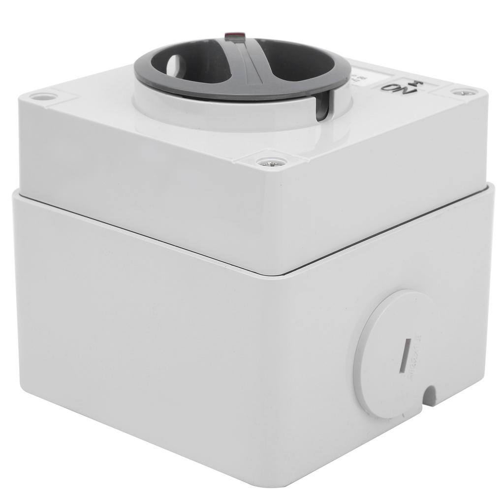 Outdoor Waterproof Switch Socket Dustproof Isolation Rotary OnOff Buttons and Indicators 250V(2P32A )