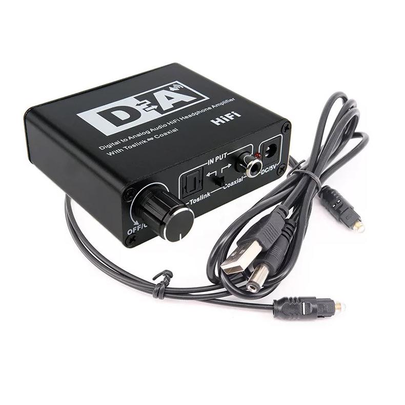 Digital Optical To 5.1 Channel Audio Converter with Adjustable 3.5mm Output
