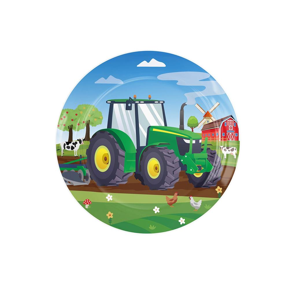 Tractor Theme Party Set Tableware Tablecloth Paper Plates Paper Cups Paper Towels Birthday Party Supplies Decoration Ranch