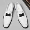 Fashion Quality Lightweight Daily Office Mens Shoes Brand Comfortable Business Party Wedding Leather Shoes Non Slip Sole Driving Loafers