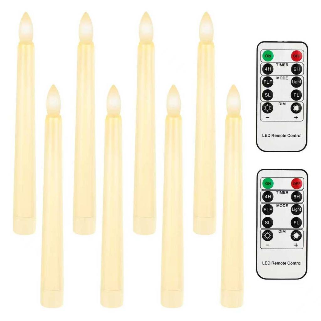 300 hours Lighting Time Flameless LED Candle Warm Light Flickering Flame Table Candle for Holiday Wedding Christmas Home Decor